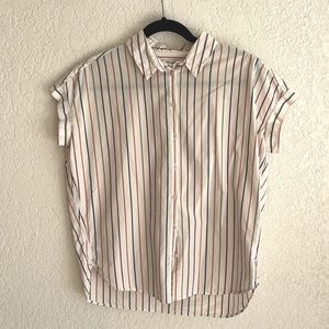 Madewell Button Up Stripes Shirt
